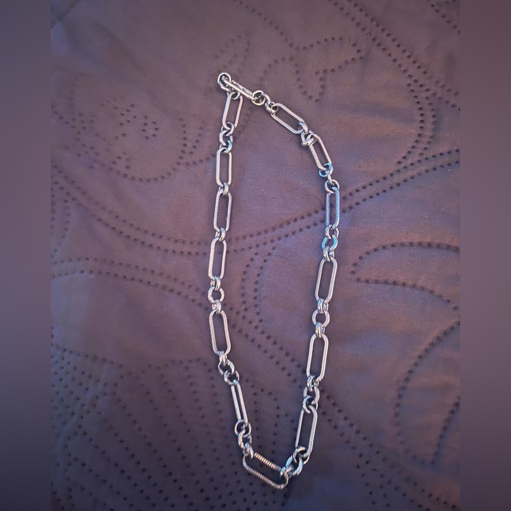 Abbott Lyon 16” Silver Figaro Chain Necklace Silver